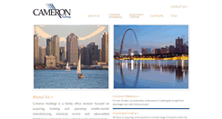 Desktop Screenshot of cameron-holdings.com